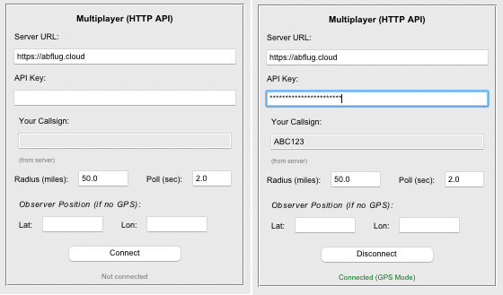 Multiplayer frame different states